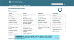 Desktop Screenshot of intmath.com