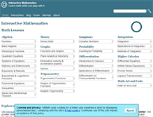 Tablet Screenshot of intmath.com